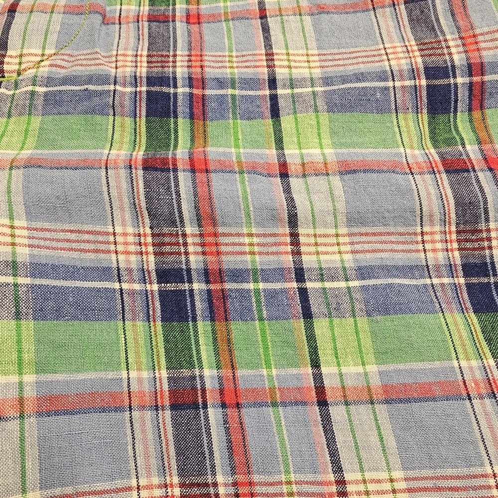 Polo Ralph Lauren 100% Linen Madras Plaid Shorts 48B - Picture 5 of 8